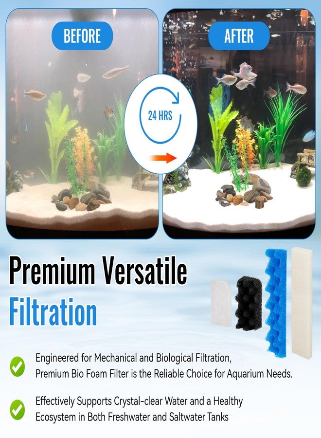 Antrys 406/407 Bio Foam Filter Media and A244A1 Water Polishing Pads Replacement Kit Compatible with Fluval 406/407 Canister Filter, 12 Bio Foam Sponge and 6 Polishing Filter Pads for Aquarium Filter Media - Image 3